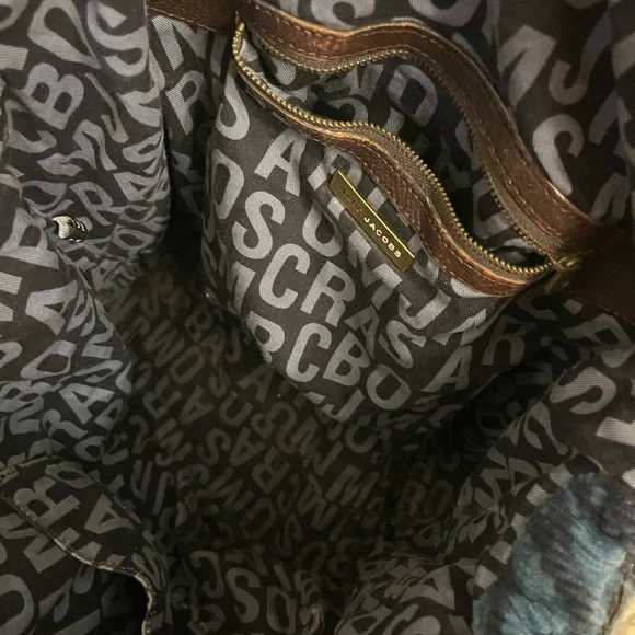 Marc by Marc Jacobs Blue and Brown Corduroy Tote Bag - Picture 7 of 7